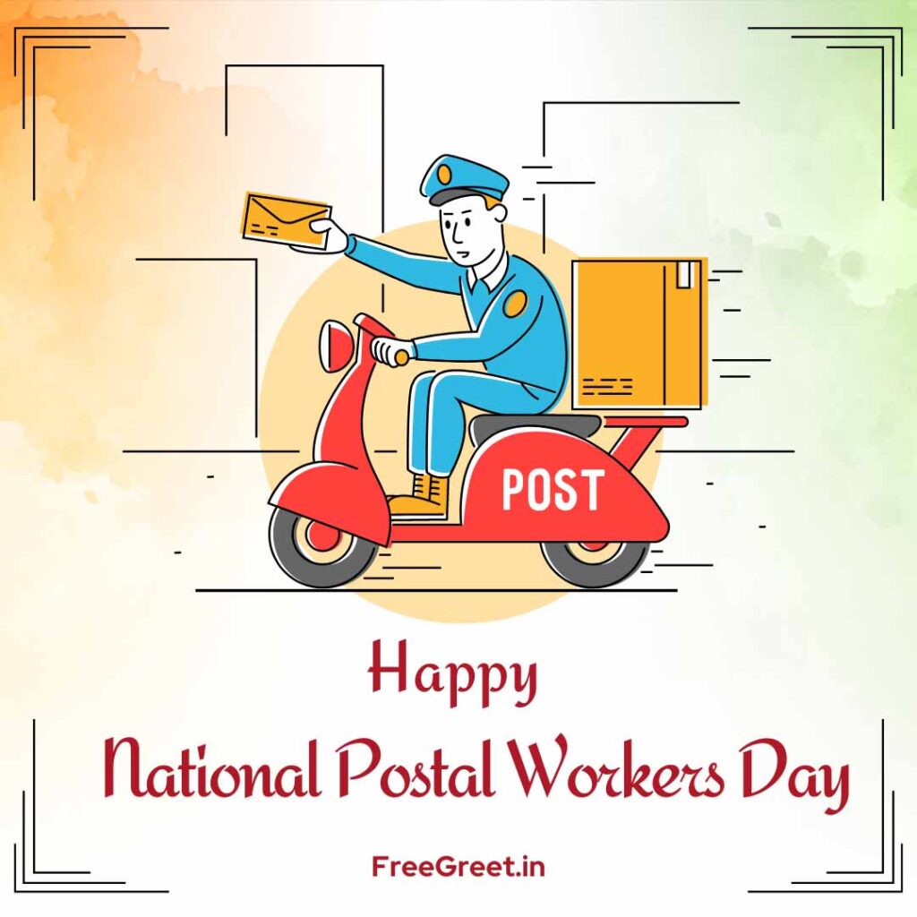 Happy Postal Worker Day 2023 poster
